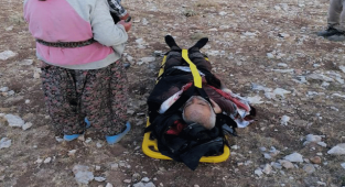 KARAMAN'DA YARALANAN ÇOBAN HAVA AMBULANSI İLE SEVK EDİLDİ