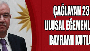 AK Parti Karaman İl Başkanı Abidin ÇAĞLAYAN'ın, Türkiye Büyük Millet Meclisi’nin 100. kuruluş yıl dönümü ve 23 Nisan Ulusal Egemenlik ve Çocuk Bayramı münasebetiyle yayımladıkları açıklaması