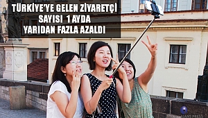 TÜRKİYE'YE GELEN ZİYARETÇİ SAYISI 1 AYDA YARIDAN FAZLA AZALDI