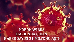 KORONAVİRÜS HAKKINDA ÇIKAN HABER SAYISI 21 MİLYONU AŞTI