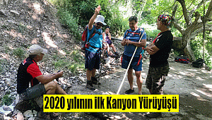 2020 yılının ilk Kanyon Yürüyüşü
