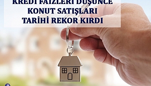 KREDİ FAİZLERİ DÜŞÜNCE KONUT SATIŞLARI TARİHİ REKOR KIRDI