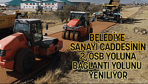 BELEDİYE SANAYİ CADDESİNİN 2. OSB YOLUNA BAĞLANTI YOLUNU YENİLİYOR