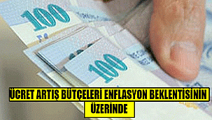 ÜCRET ARTIŞ BÜTÇELERİ ENFLASYON BEKLENTİSİNİN ÜZERİNDE