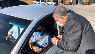Vali Mehmet Alpaslan Işık Trafik Uygulama Noktalarında Denetlemelerde Bulundu