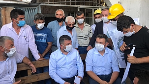 VELİ AĞBABA ERMENEKLİ MADENCİLERİMİZİ ZİYARET ETTİ