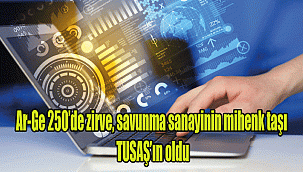 Ar-Ge 250’de zirve, savunma sanayinin mihenk taşı TUSAŞ’ın oldu