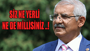 SİZ NE YERLİ NE DE MİLLİSİNİZ ..!