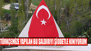 TÜRKÇEMİZE YAPILAN BU SALDIRIYI ŞİDDETLE KINIYORUM