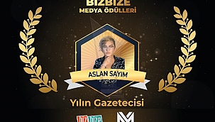 Aslan Sayım Yılın Gazetecisi Ödülüne Layık Görüldü!