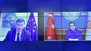 Ticaret Bakanımız Sayın Ruhsar Pekcan'ın, AB Ticaret Komiseri Dombrovskis ile görüşmesi