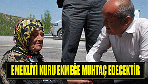 emeklimizi kuru ekmeğe muhtaç hale getirecektir.
