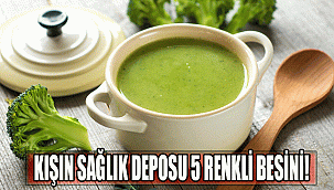 KIŞIN SAĞLIK DEPOSU 5 RENKLİ BESİNİ!