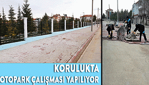 KORULUKTA OTOPARK ÇALIŞMASI YAPILIYOR
