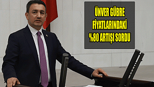ÜNVER GÜBRE FİYATLARINDAKİ %80 ARTIŞI SORDU