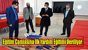 Eğitim Camiasına İlk Yardım Eğitimi Veriliyor