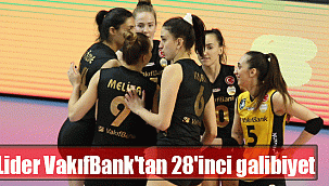 Lider VakıfBank'tan 28'inci galibiyet