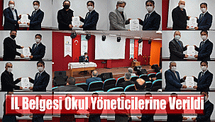 “Okulum Temiz” Belgesi Okul Yöneticilerine Verildi