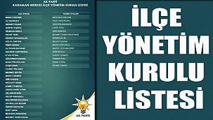 AK Parti Karaman Merkez İlçe Başkanlığı görevine atanan Av. Murat Öztürk  listesi Genel Merkez tarafından onandı. 