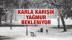 cuma karla karışık yağmur bekleniyor