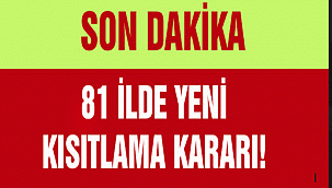 Erdoğan yeni kısıtlama kararlarını açıkladı!