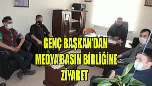 Genç Başkan'dan Medya Basın Birliğine ziyaret