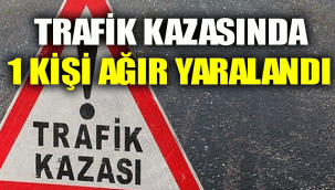Karaman'da Trafik Kazasında 1 Kişi Ağır yaralandı