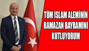 tüm İslam aleminin ve yurttaşlarımızın Ramazan Bayramını kutluyorum.
