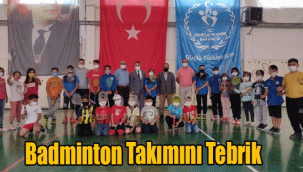 Badminton Takımını Tebrik Ettik
