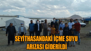 SEYİTHASANDAKİ İÇME SUYU ARIZASI GİDERİLDİ