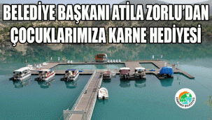 BELEDİYE BAŞKANI ATİLA ZORLU’DAN ÇOCUKLARIMIZA KARNE HEDİYESİ