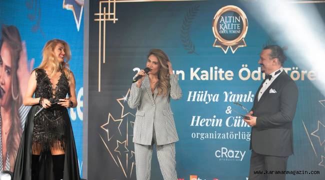 Hülya Yanıkdağ ve Hevin Cümsen farkı İle 3. Altın kalite ödül töreni gümbür gümbür geliyor.