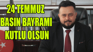 Karaman Medya Basın Biriği Başkanı Faruk Oflaz  mesaj yayınlayarak 24 Temmuz Gazeteciler ve Basın Bayramını kutladı. 
