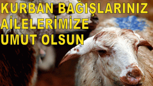 KURBAN BAĞIŞLARINIZ AİLELERİMİZE UMUT OLSUN
