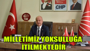 Maaşlar erimekte, alım gücü yok edilmekte, milletimiz yoksulluğa itilmektedir.