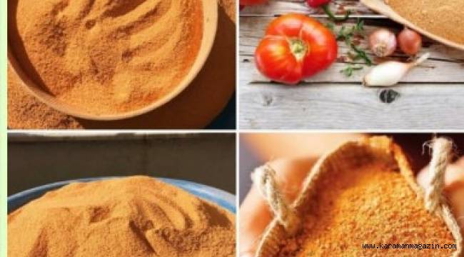 Karaman'da yöresel tarhana satışları devam etmektedir.