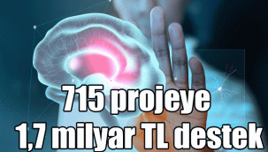 715 projeye 1,7 milyar TL destek