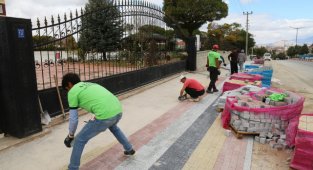 KALDIRIM ÇALIŞMALARI BEYAZKENT MAHALLESİ’NDE