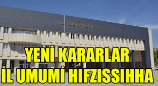 KARAMAN İL HIFZISSIHHA KURULU KARARI