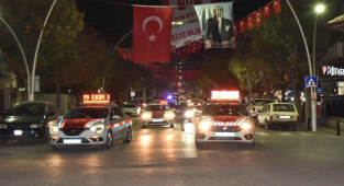 29 Ekim Cumhuriyet Bayramı Araç Korteji Düzenlendi