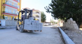 KALDIRIM ÇALIŞMALARI LARENDE MAHALLESİ’NDE