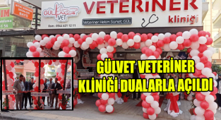 KARAMAN'DA GÜLVET VETERİNER KLİNİĞİ DUALARLA AÇILDI