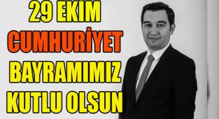 Karaman'ın sevilen ve başarılı avukatlarından Hüseyin Mutlu 29 Ekim Cumhuriyet Bayramımız kutlu olsun