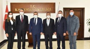 Karaman PTT Başmüdürlüğü Heyetinden Vali Işık’a Ziyaret