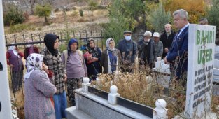MADEN ŞEHİTLERİMİZ 7.YILINDA MEZARLARI BAŞINDA ANILDI