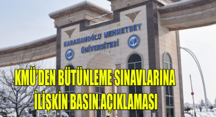 KMÜ’DEN BÜTÜNLEME SINAVLARINA İLİŞKİN BASIN AÇIKLAMASI
