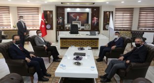 TCDD GENEL MÜDÜRÜ AKTAŞ BAŞKAN KALAYCI’YI ZİYARET ETTİ