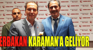 DR.FATİH ERBAKAN KARAMAN'A GELİYOR