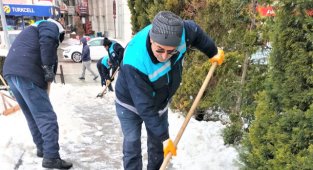 KAR ÇALIŞMALARI HAFTA SONU DA DEVAM ETTİ