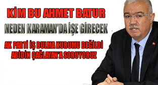 kim bu Ahmet Batur ?